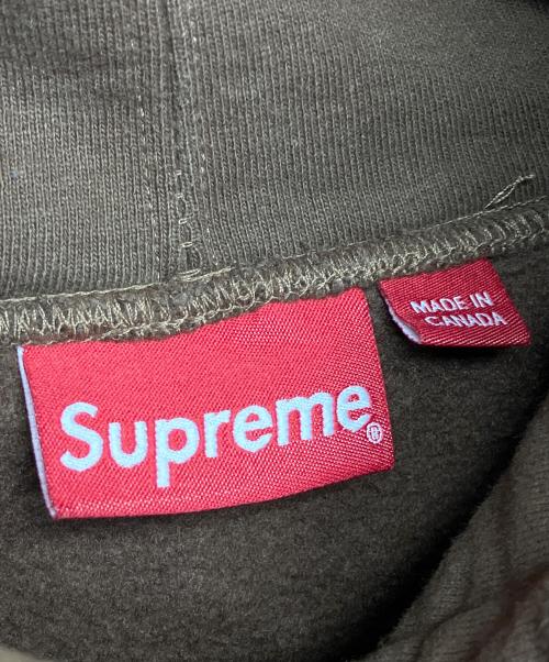 SUPREME（シュプリーム）Supreme (シュプリーム) S logo　プルオーバーパーカー ブラウン サイズ:Sの古着・服飾アイテム