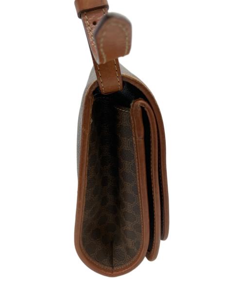 CELINE（セリーヌ）CELINE (セリーヌ) マカダム　ショルダーバッグ ブラウンの古着・服飾アイテム