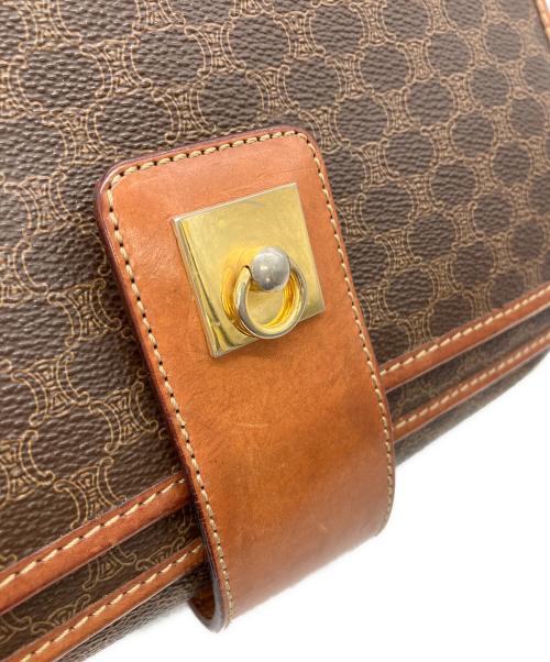 CELINE（セリーヌ）CELINE (セリーヌ) マカダム　ショルダーバッグ ブラウンの古着・服飾アイテム