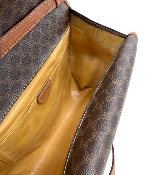 CELINE（セリーヌ）CELINE (セリーヌ) マカダム　ショルダーバッグ ブラウンの古着・服飾アイテム