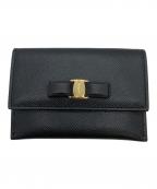 Salvatore Ferragamoサルヴァトーレ フェラガモ）の古着「ガンチーニ カードケース」｜ブラック