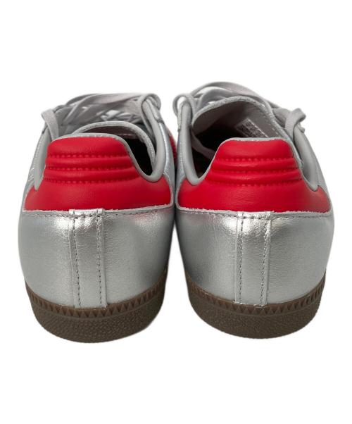 adidas（アディダス）adidas (アディダス) Samba Shibuya スニーカー シルバー×レッド サイズ:25cmの古着・服飾アイテム