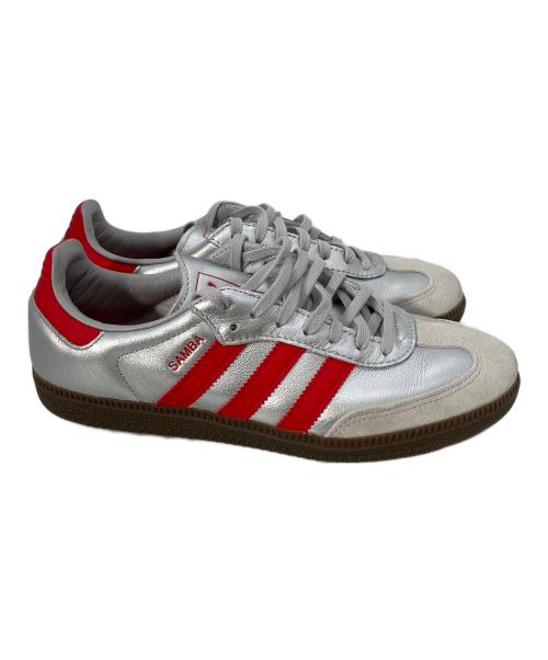 adidas（アディダス）adidas (アディダス) Samba Shibuya スニーカー シルバー×レッド サイズ:25cmの古着・服飾アイテム