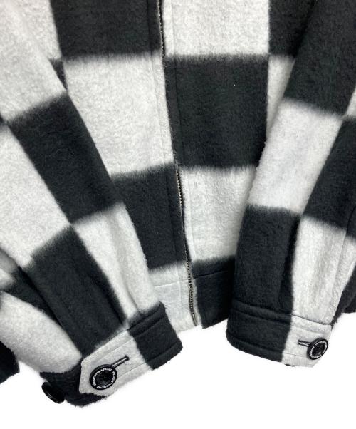 UNDERCOVER（アンダーカバー）UNDERCOVER (アンダーカバー) FRAGMENT DESIGN (フラグメントデザイン) チェッカーフリースジャケット ブラック サイズ:3の古着・服飾アイテム