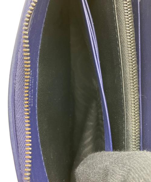 BOTTEGA VENETA（ボッテガベネタ）BOTTEGA VENETA (ボッテガベネタ) イントレチャート　長財布 ネイビーの古着・服飾アイテム