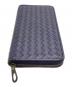 BOTTEGA VENETA (ボッテガベネタ) イントレチャート　長財布 ネイビー：25000円