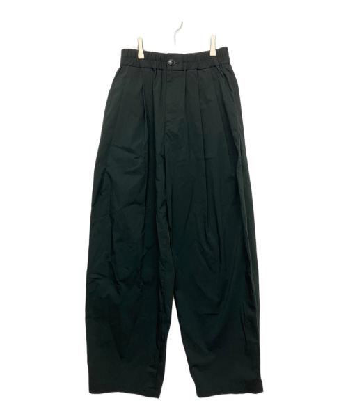 BABYLONE（バビロン）BABYLONE (バビロン) タックナイロンパンツ ブラック サイズ:38の古着・服飾アイテム