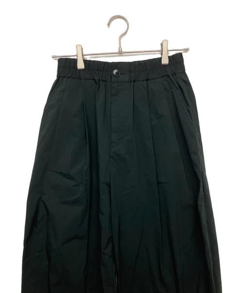 BABYLONE（バビロン）BABYLONE (バビロン) タックナイロンパンツ ブラック サイズ:38の古着・服飾アイテム