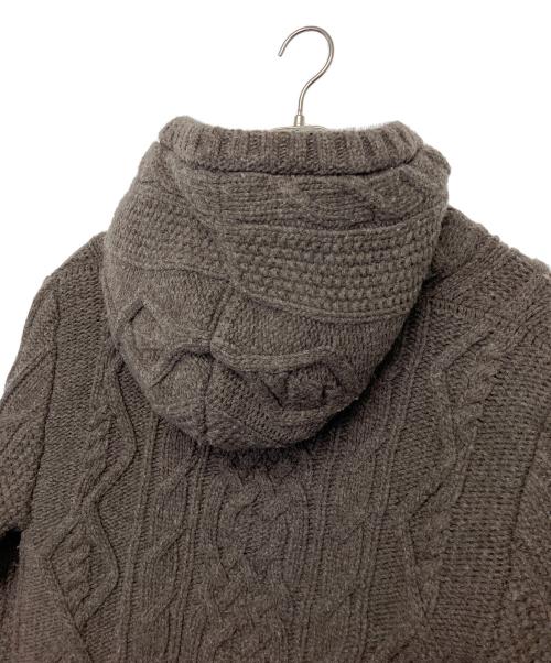 DOLCE & GABBANA（ドルチェ＆ガッバーナ）DOLCE & GABBANA (ドルチェ＆ガッバーナ) ケーブルニットブルゾン ブラウン サイズ:50の古着・服飾アイテム