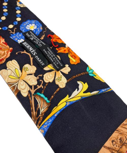 HERMES（エルメス）HERMES (エルメス) アスコットタイ ブラック サイズ:FREEの古着・服飾アイテム