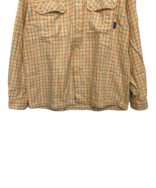 Patagonia（パタゴニア）Patagonia (パタゴニア) ヘビーフランネルシャツ オレンジ サイズ:Mの古着・服飾アイテム