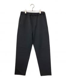 JOHN SMEDLEY（ジョンスメドレー）の古着「ウールフランネル イージーパンツ」｜ブラック