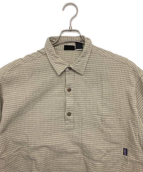 Patagonia（パタゴニア）Patagonia (パタゴニア) Leno Shirt 半袖シャツ ベージュ サイズ:Lの古着・服飾アイテム