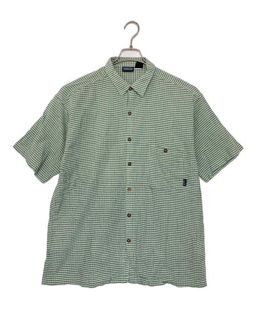 Patagonia（パタゴニア）Patagonia (パタゴニア) ACシャツ　半袖シャツ グリーン サイズ:Lの古着・服飾アイテム