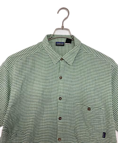 Patagonia（パタゴニア）Patagonia (パタゴニア) ACシャツ　半袖シャツ グリーン サイズ:Lの古着・服飾アイテム
