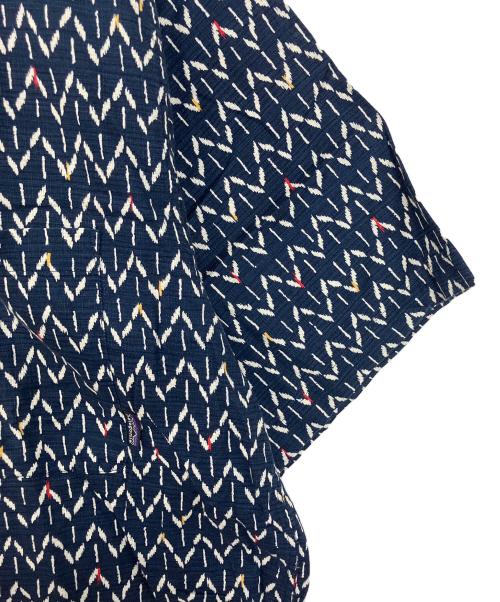 Patagonia（パタゴニア）Patagonia (パタゴニア) ACシャツ　カスリ柄　半袖シャツ ネイビー サイズ:Lの古着・服飾アイテム