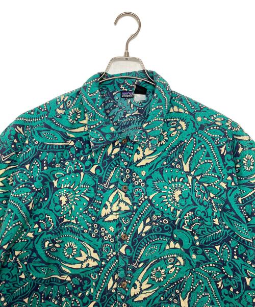 Patagonia（パタゴニア）Patagonia (パタゴニア) 90s　アロハシャツ グリーン サイズ:Lの古着・服飾アイテム
