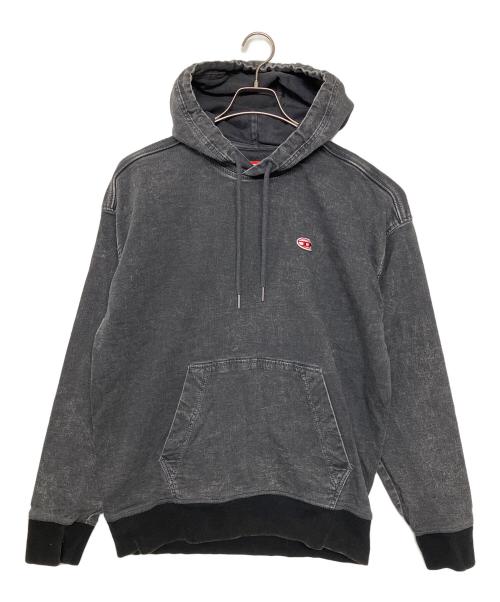DIESEL（ディーゼル）DIESEL (ディーゼル) プルオーバーパーカー ブラック サイズ:Sの古着・服飾アイテム