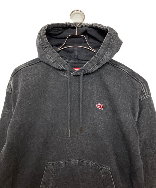 DIESEL（ディーゼル）DIESEL (ディーゼル) プルオーバーパーカー ブラック サイズ:Sの古着・服飾アイテム