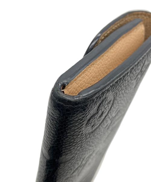 LOUIS VUITTON（ルイ ヴィトン）LOUIS VUITTON (ルイ ヴィトン) ポルトフォイユ・エミリー　長財布 ブラックの古着・服飾アイテム