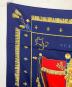 HERMES (エルメス) カレ90　シルクスカーフ ネイビー：18000円