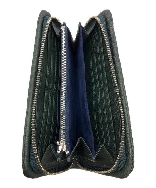 土屋鞄（ツチヤカバン）土屋鞄 (ツチヤカバン) トーンオイルヌメ　長財布 グリーンの古着・服飾アイテム