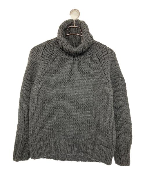 TMT（ティーエムティー）TMT (ティーエムティー) ROUGH GAUGE HAND KNIT　厚手ニット グレー サイズ:Mの古着・服飾アイテム