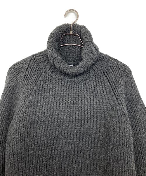 TMT（ティーエムティー）TMT (ティーエムティー) ROUGH GAUGE HAND KNIT　厚手ニット グレー サイズ:Mの古着・服飾アイテム