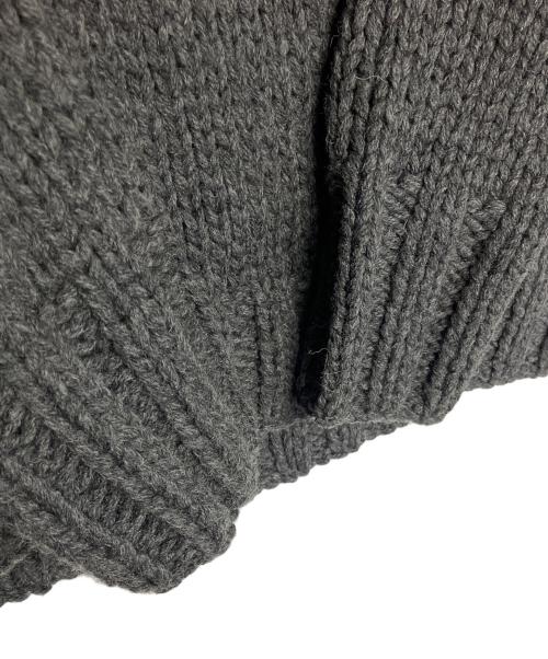 TMT（ティーエムティー）TMT (ティーエムティー) ROUGH GAUGE HAND KNIT　厚手ニット グレー サイズ:Mの古着・服飾アイテム