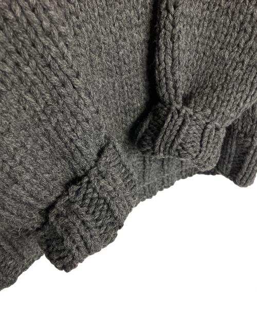 TMT（ティーエムティー）TMT (ティーエムティー) ROUGH GAUGE HAND KNIT　厚手ニット グレー サイズ:Mの古着・服飾アイテム