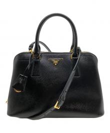 PRADA（プラダ）の古着「サフィアーノヴェルニーチェ 2WAYバッグ」｜ブラック