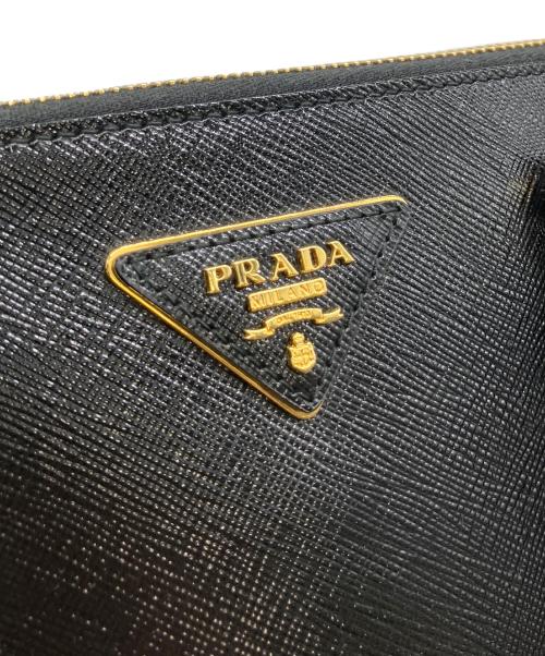 PRADA（プラダ）PRADA (プラダ) サフィアーノヴェルニーチェ 2WAYバッグ ブラックの古着・服飾アイテム