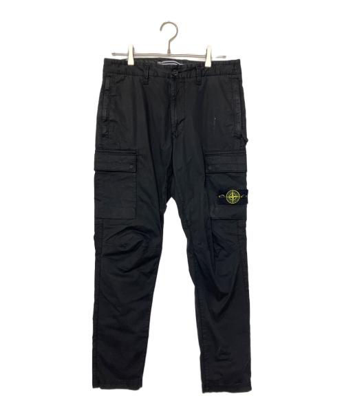 STONE ISLAND（ストーンアイランド）STONE ISLAND (ストーンアイランド) カーゴパンツ ブラック サイズ:78.5cm (W31)の古着・服飾アイテム