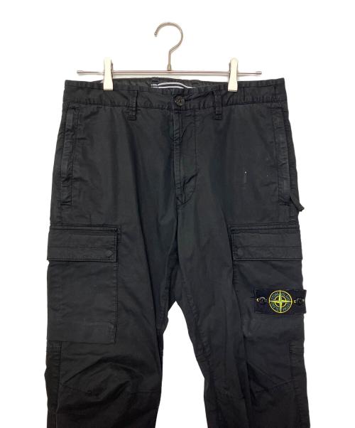 STONE ISLAND（ストーンアイランド）STONE ISLAND (ストーンアイランド) カーゴパンツ ブラック サイズ:78.5cm (W31)の古着・服飾アイテム