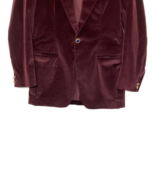 TAGLIATORE（タリアトーレ）TAGLIATORE (タリアトーレ) ベロアジャケット レッド サイズ:42の古着・服飾アイテム
