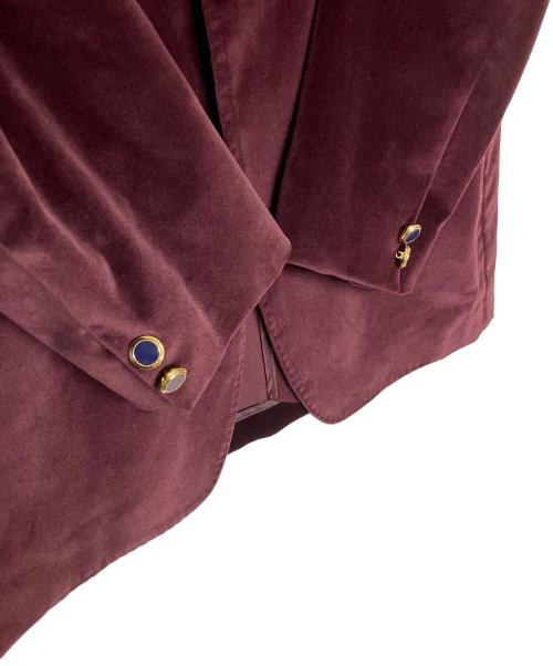 TAGLIATORE（タリアトーレ）TAGLIATORE (タリアトーレ) ベロアジャケット レッド サイズ:42の古着・服飾アイテム