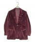 TAGLIATORE（タリアトーレ）の古着「ベロアジャケット」｜レッド