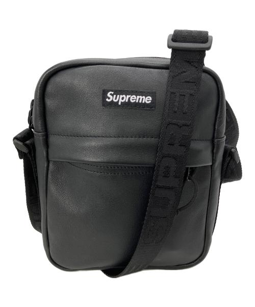 SUPREME（シュプリーム）SUPREME (シュプリーム) 23AW レザーショルダーバッグ ブラックの古着・服飾アイテム