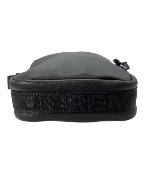 SUPREME（シュプリーム）SUPREME (シュプリーム) 23AW レザーショルダーバッグ ブラックの古着・服飾アイテム