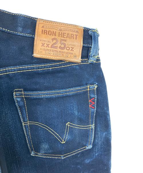 IROHEART（IROHEART）IROHEART (IROHEART) 25ozセルビッチデニム ストレート インディゴ サイズ:81cm (W32)の古着・服飾アイテム
