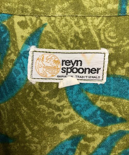 reyn spooner（レイン スプナー）reyn spooner (レイン スプナー) 70s前期 半袖シャツ グリーン サイズ:XLの古着・服飾アイテム