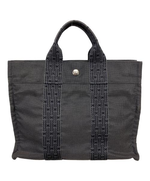 HERMES（エルメス）HERMES (エルメス) エールライン　ハンドバッグ ブラックの古着・服飾アイテム