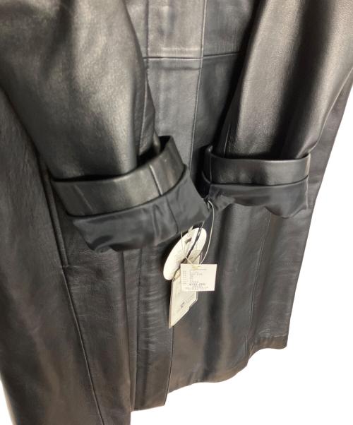 YUKI BELLE FEMME（YUKI BELLE FEMME）YUKI BELLE FEMME (YUKI BELLE FEMME) レザーコート ブラック サイズ:11号の古着・服飾アイテム