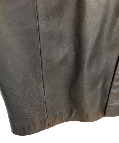 YUKI BELLE FEMME（YUKI BELLE FEMME）YUKI BELLE FEMME (YUKI BELLE FEMME) レザーコート ブラック サイズ:11号の古着・服飾アイテム