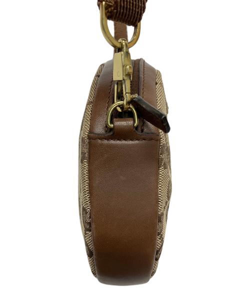 GUCCI（グッチ）GUCCI (グッチ) GGキャンバス ショルダーポーチ ブラウンの古着・服飾アイテム