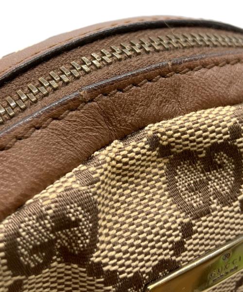 GUCCI（グッチ）GUCCI (グッチ) GGキャンバス ショルダーポーチ ブラウンの古着・服飾アイテム