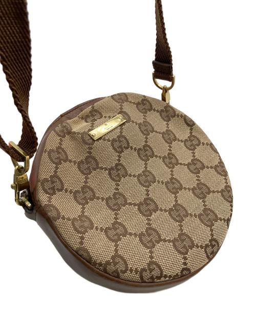 GUCCI（グッチ）GUCCI (グッチ) GGキャンバス ショルダーポーチ ブラウンの古着・服飾アイテム