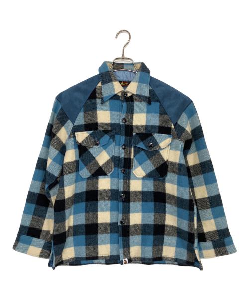 A BATHING APE（ア ベイシング エイプ）A BATHING APE (ア ベイシング エイプ) CPOジャケット スカイブルー サイズ:Sの古着・服飾アイテム