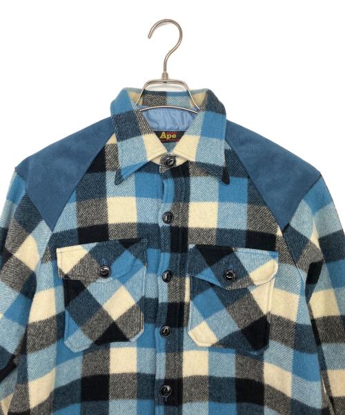 A BATHING APE（ア ベイシング エイプ）A BATHING APE (ア ベイシング エイプ) CPOジャケット スカイブルー サイズ:Sの古着・服飾アイテム