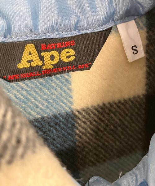 A BATHING APE（ア ベイシング エイプ）A BATHING APE (ア ベイシング エイプ) CPOジャケット スカイブルー サイズ:Sの古着・服飾アイテム